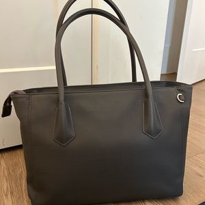 Dagne Dover signature legend tote graphite/grey color